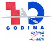 Logo proslave 110 godina veslanja u Zadru 1995